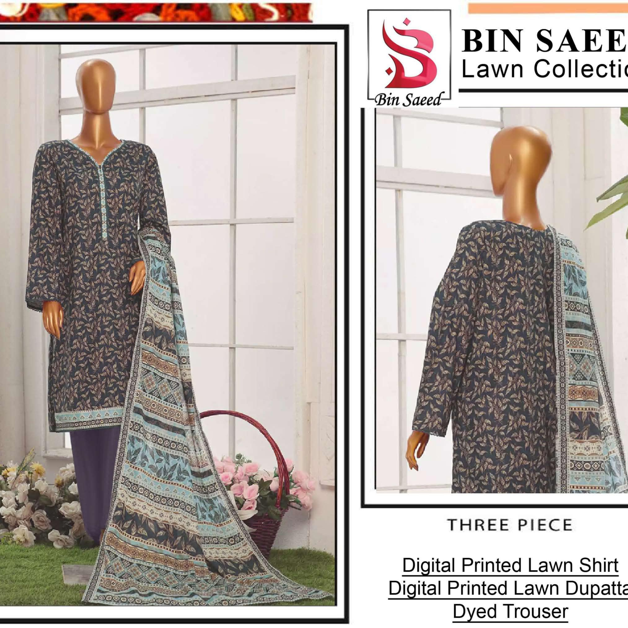 Bin Saeed 3-Piece Unstitched Suit – Article 5